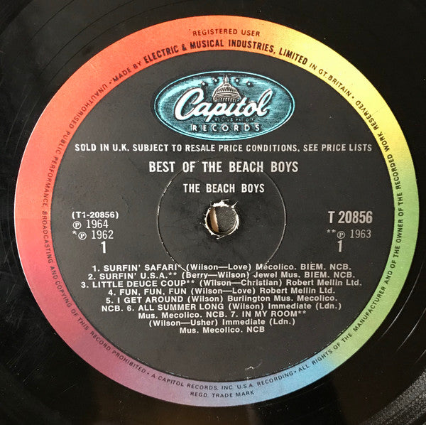 The Beach Boys : Best Of The Beach Boys (LP, Comp, Mono)