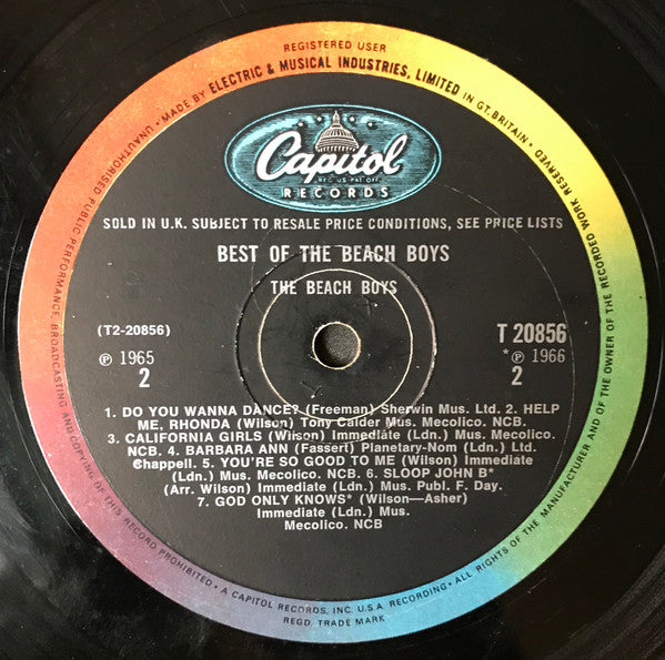The Beach Boys : Best Of The Beach Boys (LP, Comp, Mono)