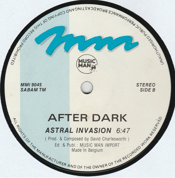 After Dark : Come With Me Tonight (12")