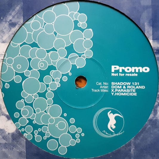 Dom & Roland : Parasite / Homicide (12", Single, Promo)