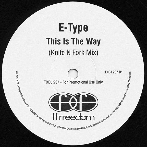 E-Type : This Is The Way (12", Promo)