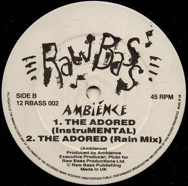 Ambience : The Adored (12")