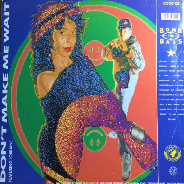 Bomb The Bass Featuring Merlin / Lorraine McIntosh : Megablast (Hip Hop On Precinct 13) / Don't Make Me Wait (12", Red)