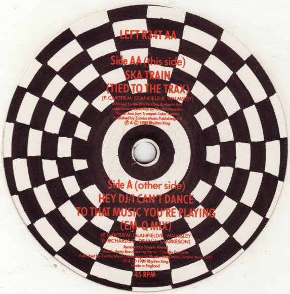 The Beatmasters With Betty Boo : Hey DJ / I Can't Dance To That Music You're Playing / Ska Train (12", Single, Ltd)