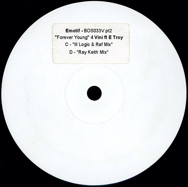 Elisabeth Troy : 4 Vini - Forever Young (12", Promo, W/Lbl, Sti)