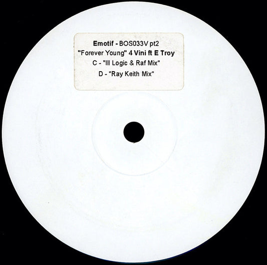 Elisabeth Troy : 4 Vini - Forever Young (12", Promo, W/Lbl, Sti)