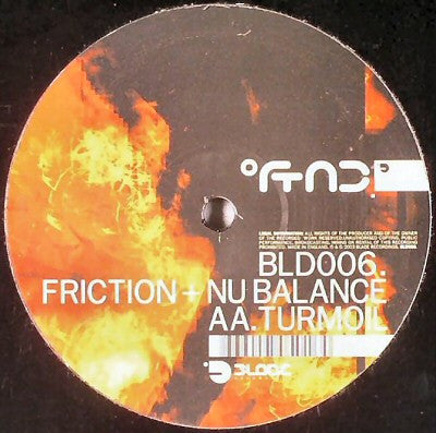 DJ Friction & Nu Balance : Burn Down / Turmoil (12")