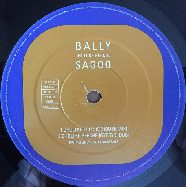 Bally Sagoo : Choli Ke Peeche (12", Promo)