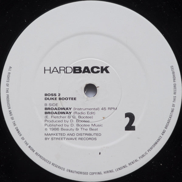 Duke Bootee : Broadway (12")