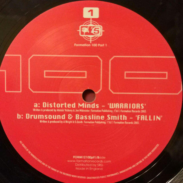 Distorted Minds / Drumsound & Simon "Bassline" Smith : Formation 100 Part 1 (12")