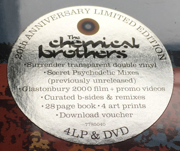 The Chemical Brothers : Surrender (2xLP, Album, RE, Tra + LP + LP, Comp + DVD-V, RM +)