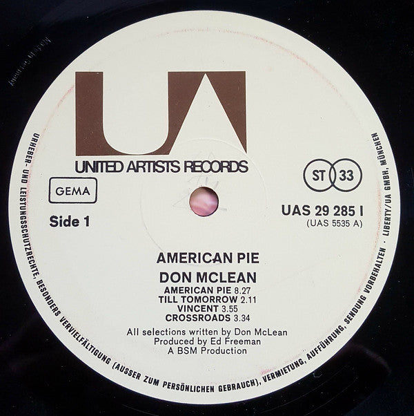 Don McLean : American Pie (LP, Album)