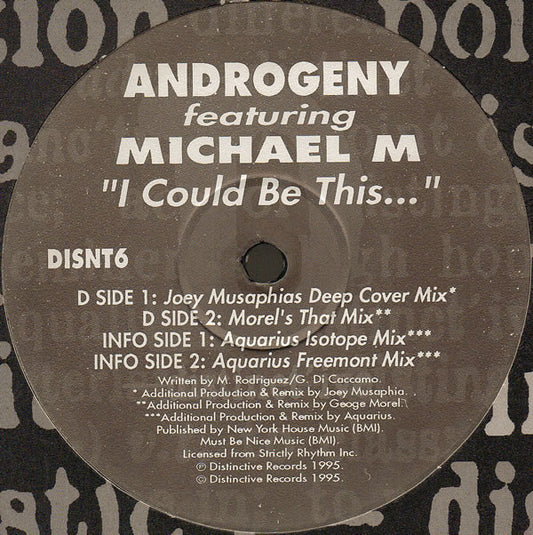 Androgeny Featuring Michael M : I Could Be This ... (12")