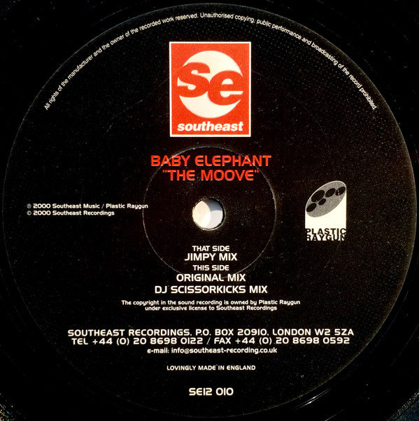 Baby Elephant : The Moove (12")