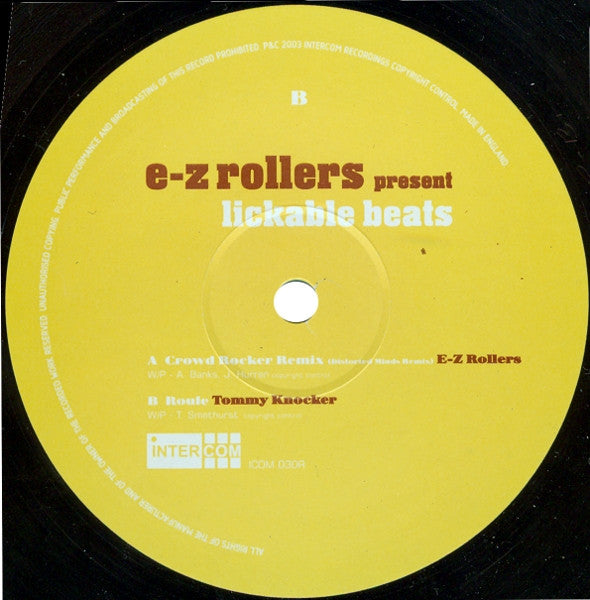 E-Z Rollers / Tommy Knocker : Lickable Beats Part 1 (12", Smplr)