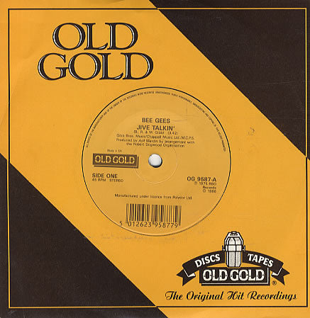 Bee Gees : Jive Talkin' / You Should Be Dancing (7", Single)