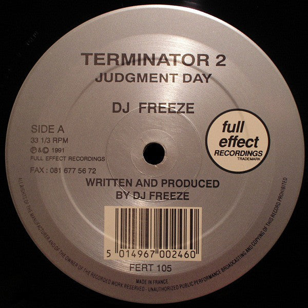 DJ Freeze / Rugged Professor : Terminator 2 Judgment Day / Reggarave (12")