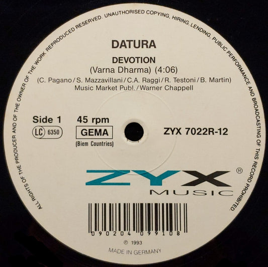 Datura : Devotion (12")