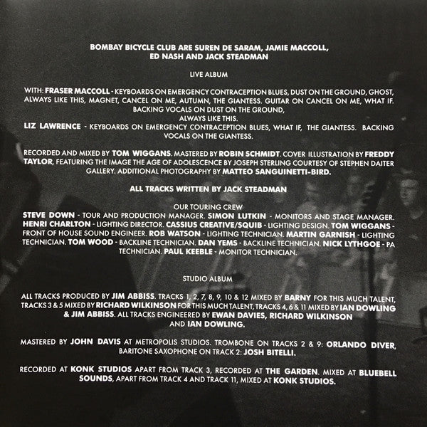 Bombay Bicycle Club : I Had The Blues But I Shook Them Loose (Live At Brixton) (2xLP, Album, Dlx, RE)