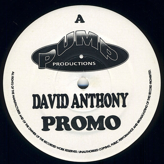 David Anthony : Deadpan Demon (12", Promo)