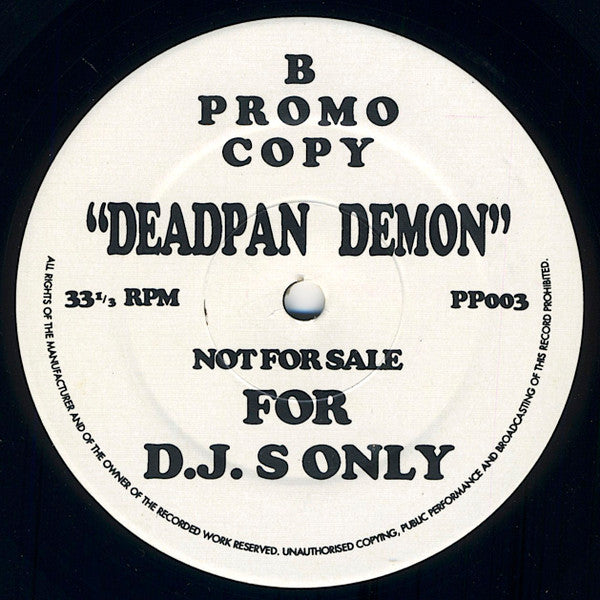 David Anthony : Deadpan Demon (12", Promo)