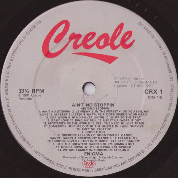 Enigma (2) : Ain't No Stoppin' (LP)