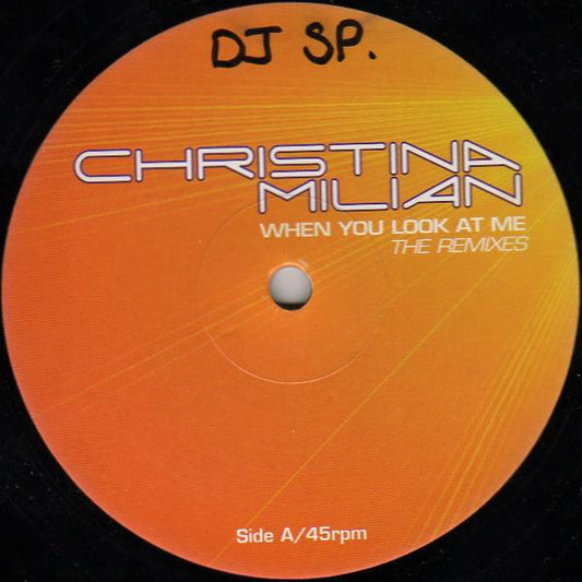 Christina Milian : When You Look At Me (The Remixes) (12", Promo)
