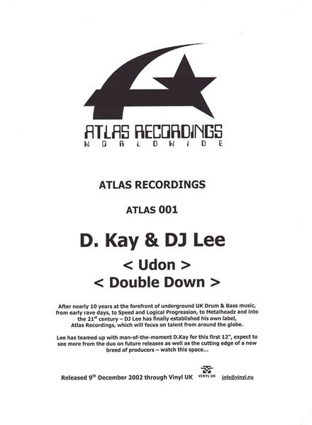 DJ Lee & D. Kay : Udon / Double Down (12", W/Lbl)