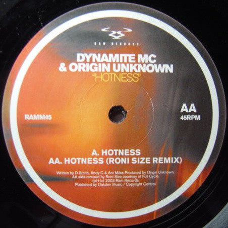 Dynamite MC & Origin Unknown : Hotness (12")