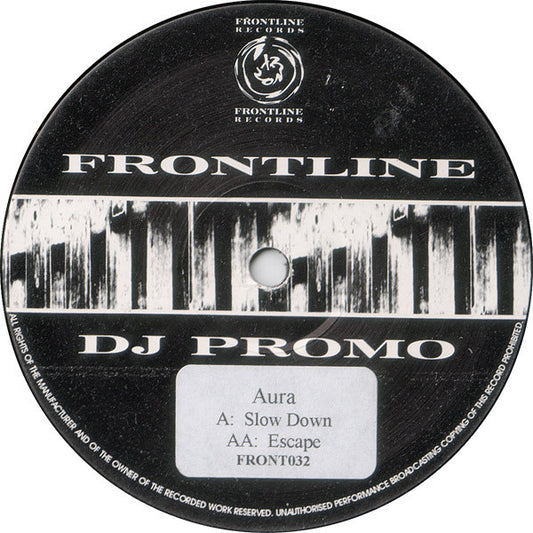 Aura (2) : Slow Down / Escape (12", Promo)