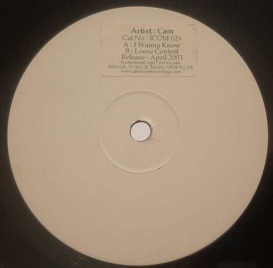 Cam (2) : I Wanna Know / Loose Control (12", Promo, W/Lbl, Sti)