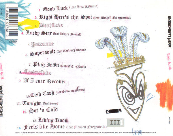 Basement Jaxx : Kish Kash (CD, Album, Son)