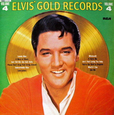 Elvis Presley : Elvis' Gold Records - Volume 4 (LP, Comp, RE)