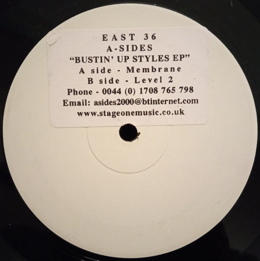 A-Sides : Bustin' Up Styles EP (2x12", EP, Promo)