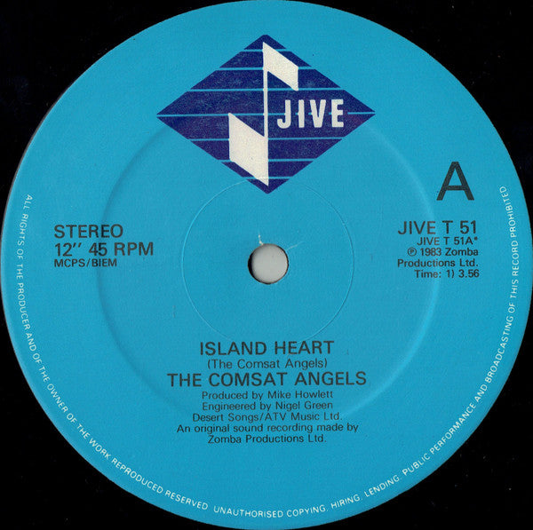 The Comsat Angels : Island Heart (12", Single)