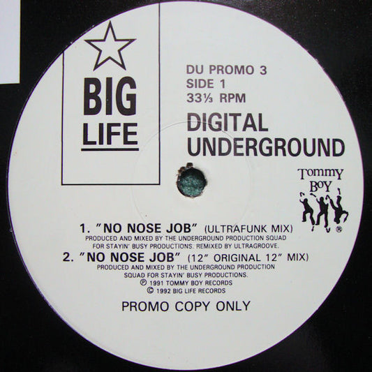 Digital Underground : No Nose Job (12", Promo)