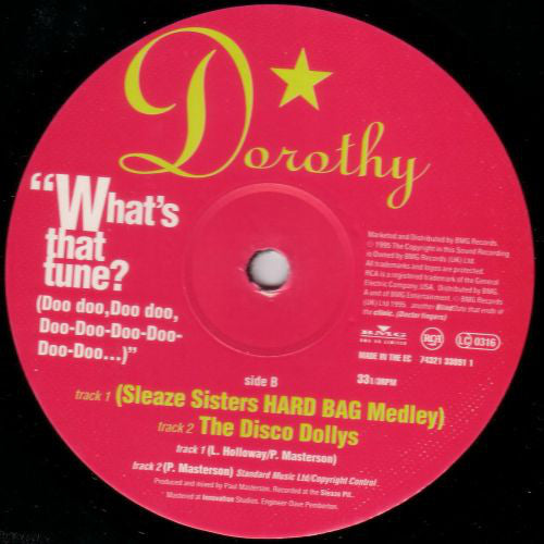 Dorothy (3) : What's That Tune? (Doo Doo, Doo Doo, Doo-Doo-Doo-Doo-Doo-Doo...) (12")