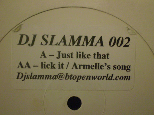 DJ Slamma : Just Like That (12", W/Lbl)