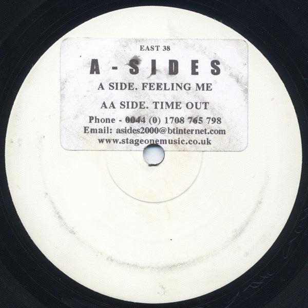 A-Sides : Feeling Me / Time Out (12", Promo, W/Lbl, Sti)