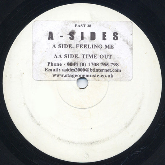 A-Sides : Feeling Me / Time Out (12", Promo, W/Lbl, Sti)