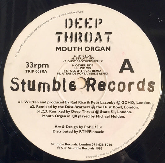 Deeper Throat : Mouth Organ (12")