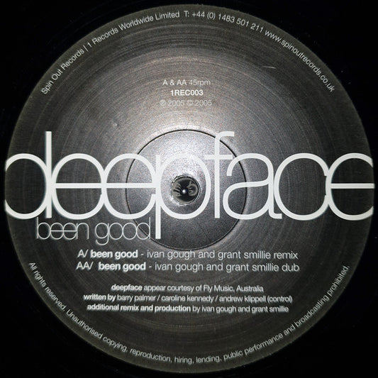 Deepface : Been Good (12")