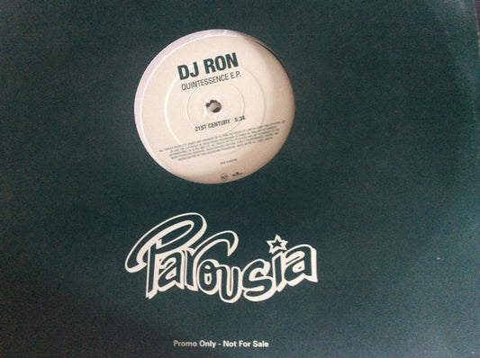 DJ Ron : Quintessence (3x12", Album, Promo)