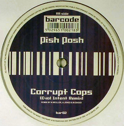 Evol Intent / Pish Posh : 7 Angels With 7 Plagues / Corrupt Cops (Evol Intent Remix) (12")