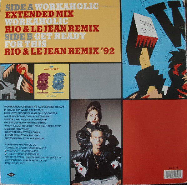 2 Unlimited : Workaholic (12")