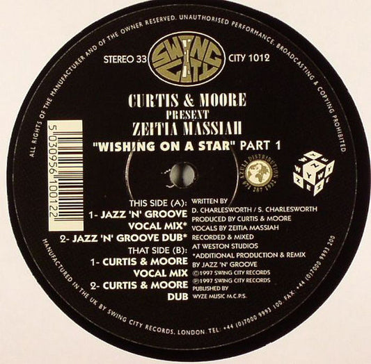 Curtis & Moore Present Zeeteah Massiah : Wishing On A Star Part 1 (12")
