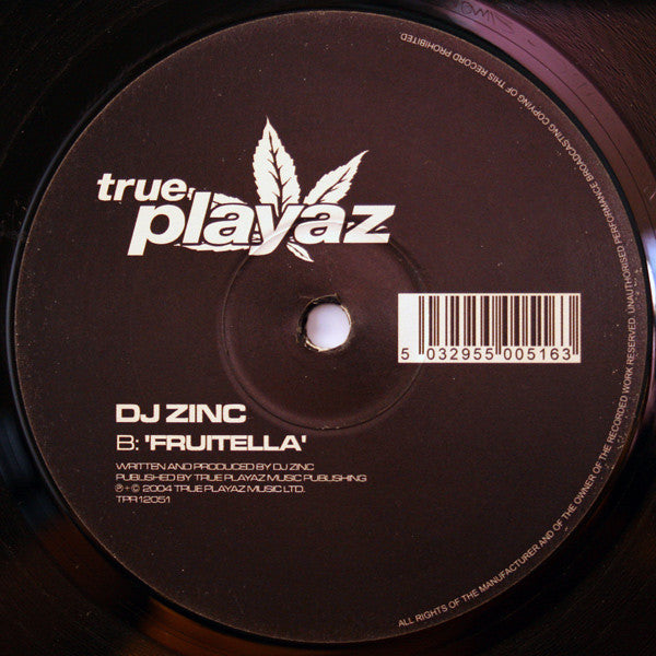 DJ Zinc : Ska (Remix) / Fruitella (12")