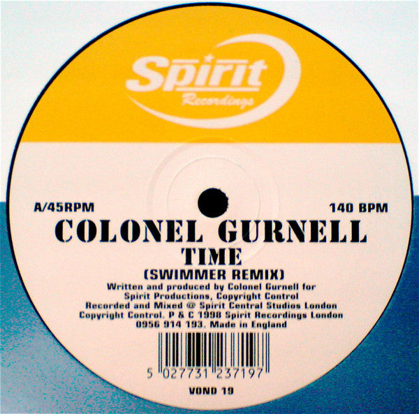 Colonel Gurnell : Time / Pink Haze (12", Single)