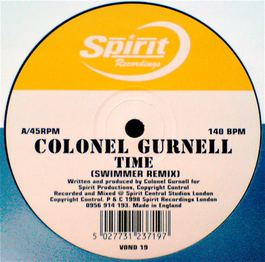 Colonel Gurnell : Time / Pink Haze (12", Single)