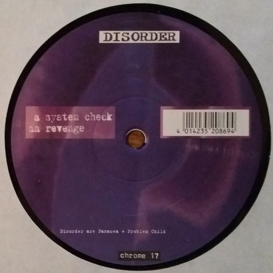 Disorder : Revenge / System Check (12")